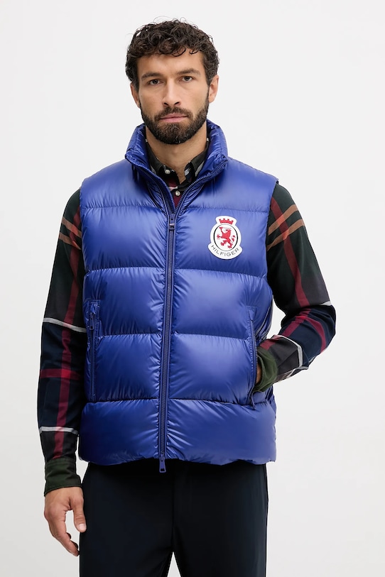 Пухова безрукавка Tommy Hilfiger блакитний MW0MW41514