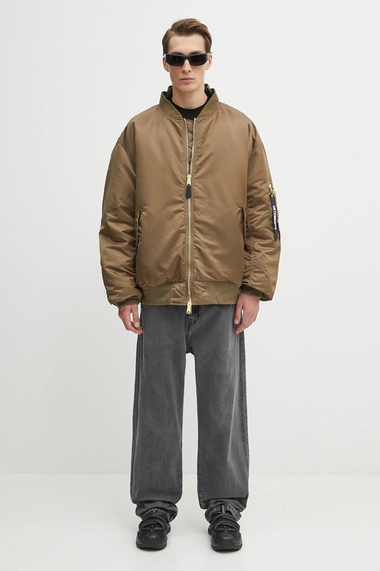 VETEMENTS x Alpha Industries jachetă bomber reversibilă Cut-Up Bomber UH76BO450GO