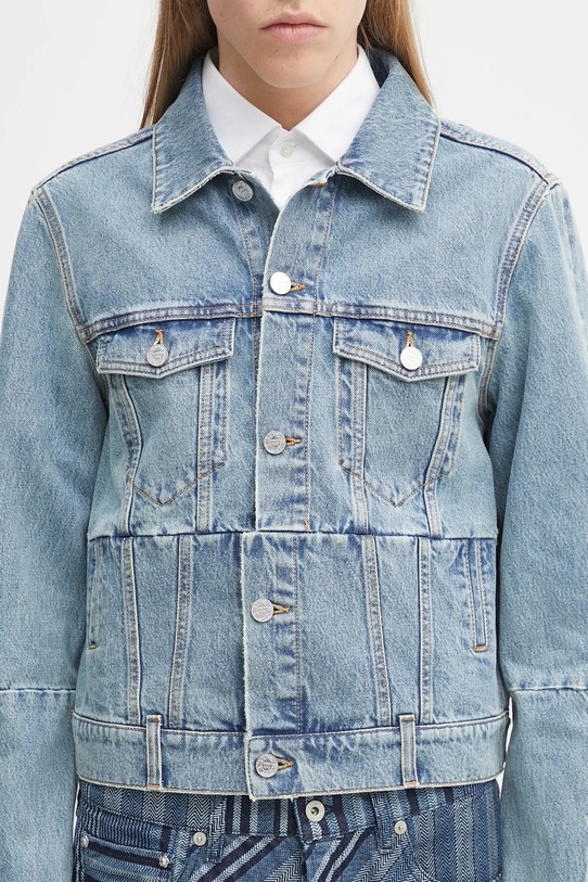 Traper jakna VETEMENTS Cut-Up Fitted Denim plava UH76DJ660LB3