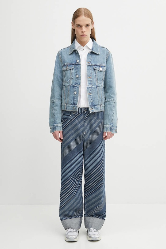 Traper jakna VETEMENTS Cut-Up Fitted Denim UH76DJ660LB3