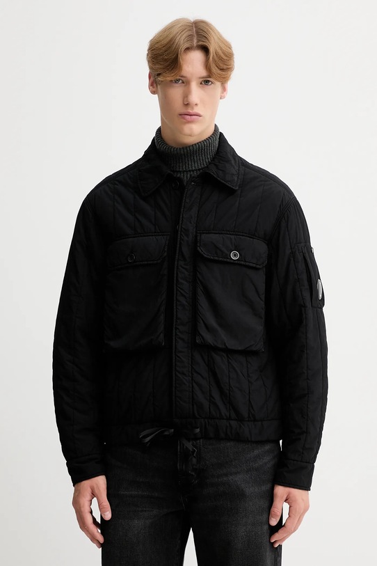 C.P. Company kurtka bez kaptura czarny 19CMOW080A110437G