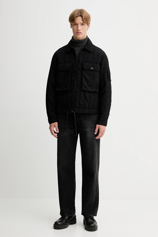 C.P. Company kurtka 19CMOW080A110437G czarny AW25