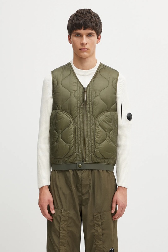 Безрукавка C.P. Company без капюшона зелений 19CMVE049A110158A