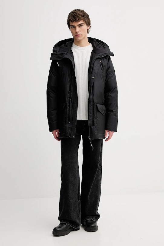 Páperová bunda C.P. Company 19CMOW184A110467A čierna AW25