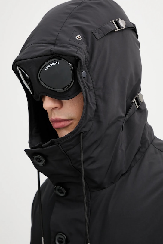 C.P. Company geacă de puf negru 19CMOW197A110419A