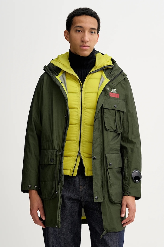 C.P. Company geacă necaptusit verde 19CMOW215A110411G