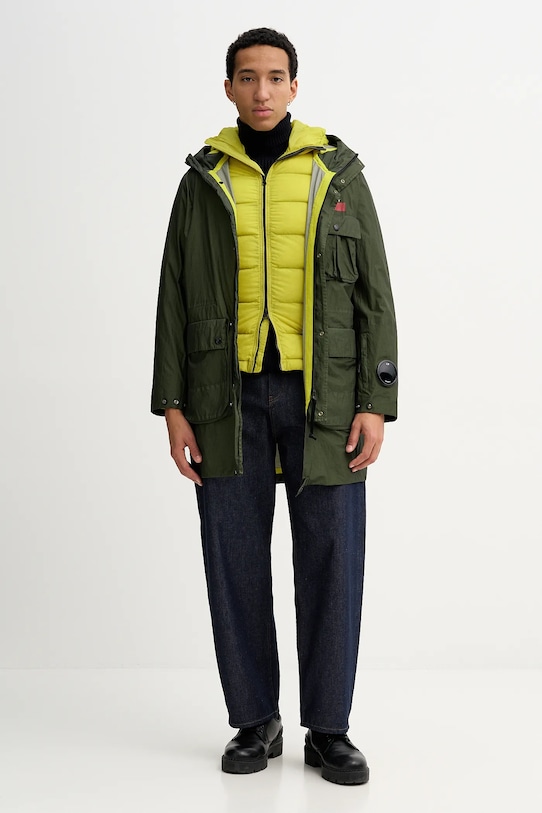 C.P. Company geacă 19CMOW215A110411G verde AW25