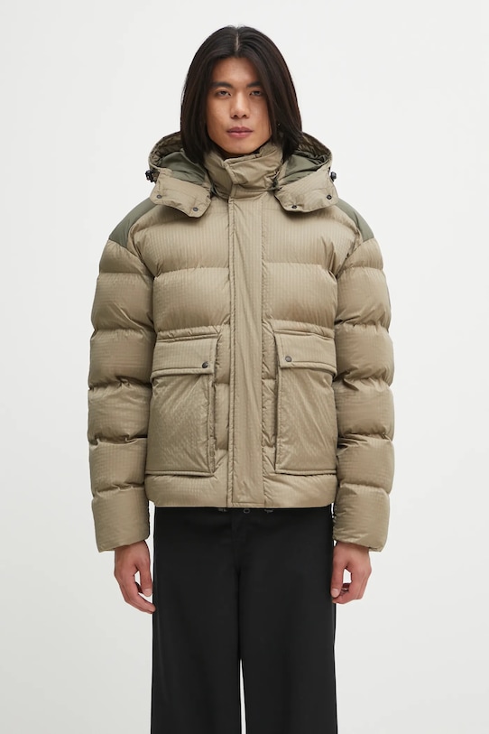 Bunda Napapijri A-Gail puf s podšívkou zelená NP0A88Z9N1T1