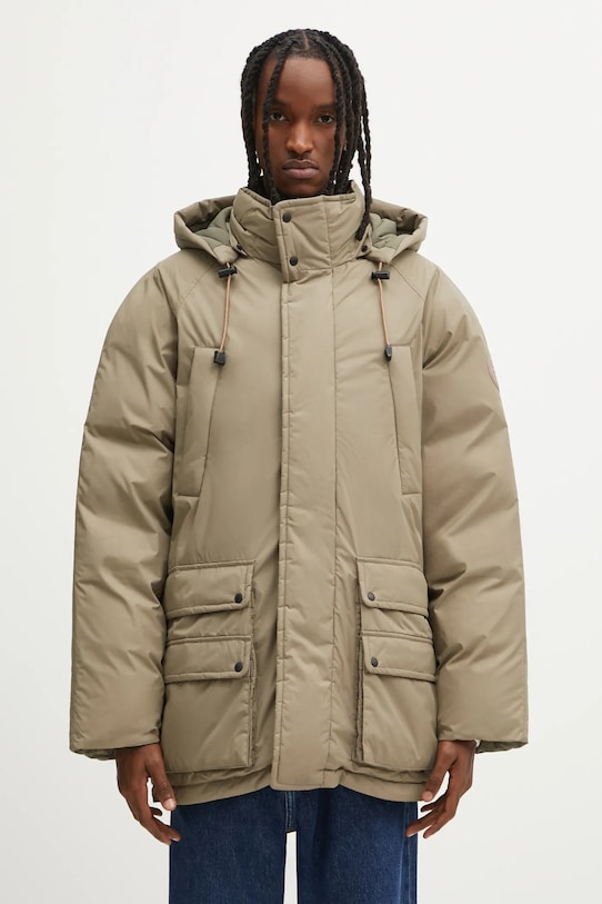 Napapijri giacca reversibile A-Gail parka foderato grigio NP0A88YWN1T1