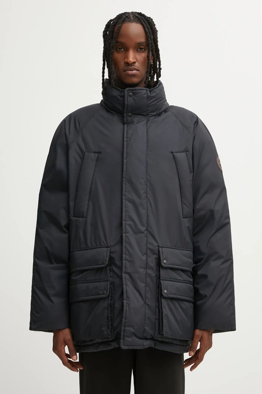 Dvostranska jakna Napapijri A-Gail parka črna NP0A88YW9411