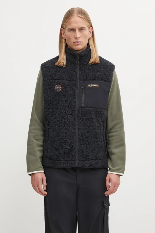 Prsluk Napapijri Yupik V bez tople podstave crna NP0A4HZK0411