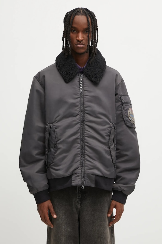 Napapijri geacă A-Nemes fara gluga gri NP0A891X9411