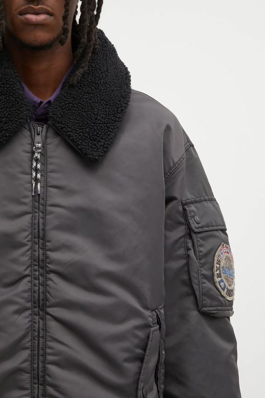 Bunda Napapijri A-Nemes šedá NP0A891X9411