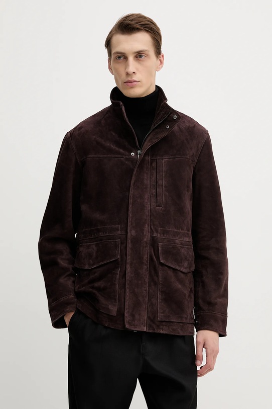 Trussardi kurtka zamszowa nieocieplane brązowy R303M000006N