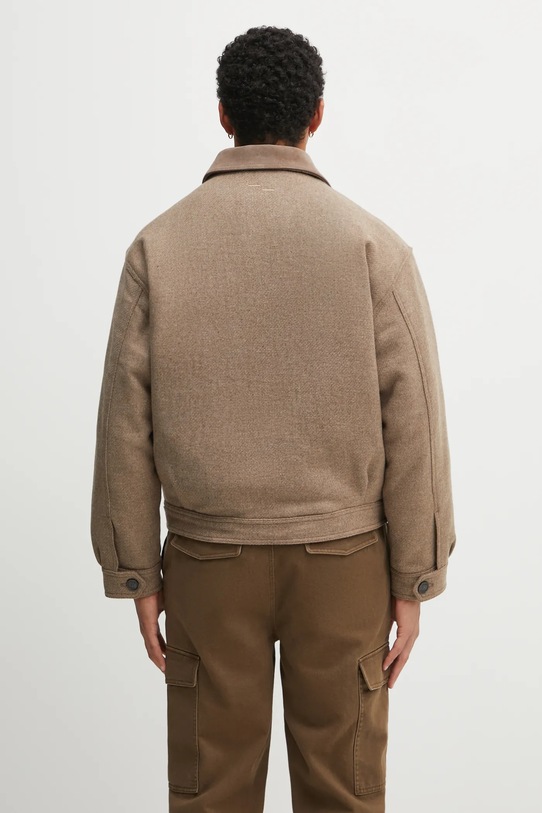 Odzież Filling Pieces kurtka z dodatkiem wełny Box Varsity 422560501227 beżowy