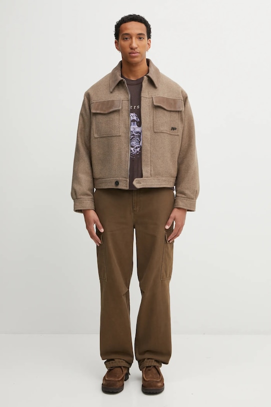 Filling Pieces kurtka z dodatkiem wełny Box Varsity 422560501227