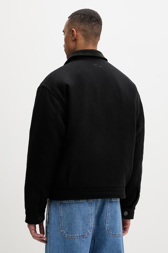 Îmbrăcăminte Filling Pieces jachetă pentru bărbați cu lână Box Varsity 422560501227 negru