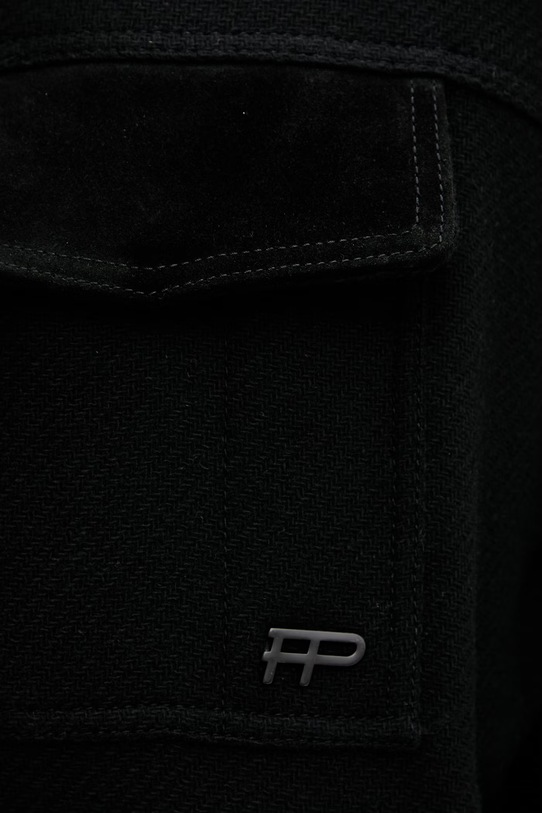 Filling Pieces kurtka męska z wełną Box Varsity 422560501227 czarny