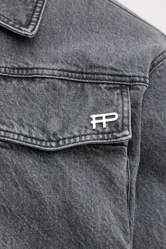 Filling Pieces kurtka bawełniana Denim Washed 422560501260 szary