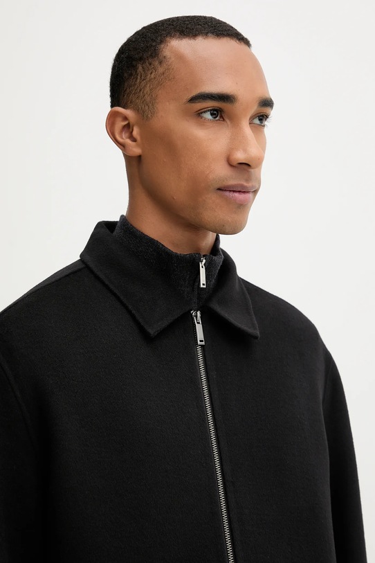 Vlnená bunda Calvin Klein čierna LV04LD427G