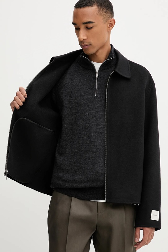 Calvin Klein jachetă de lână LV04LD427G