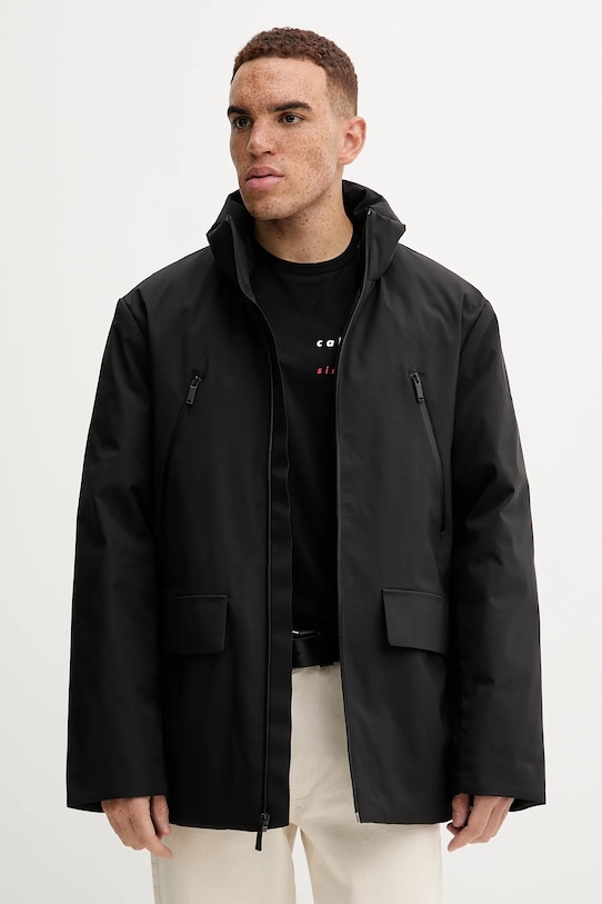 Пухова куртка Calvin Klein з підкладкою чорний LV04LD500G