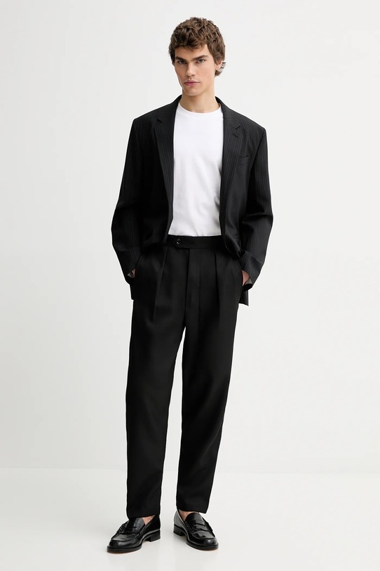 Filippa K marynarka z dodatkiem wełny 31998.FK czarny AW25