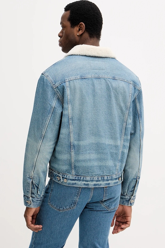 Oblečenie Rifľová bunda Calvin Klein Jeans LV04RD737G modrá