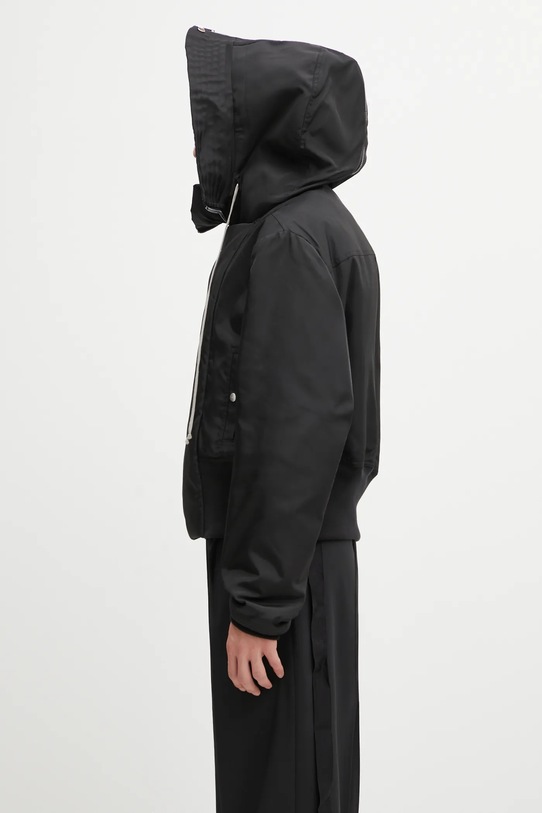 Rick Owens DRKSHDW kurtka Cropped Alice Parka DU02E7781.NCV czarny AW25