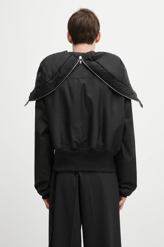 Rick Owens DRKSHDW kurtka Cropped Alice Parka czarny DU02E7781.NCV