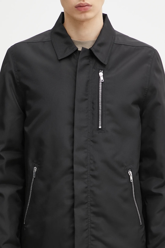 Rick Owens DRKSHDW kurtka Concealed Zipfront czarny DU02E7775.NCV