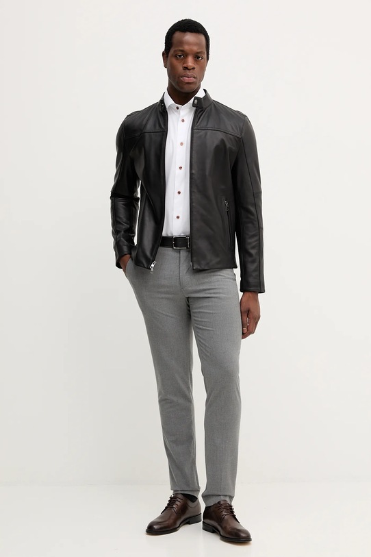 Michael Kors giacca in pelle CB98CF17KS nero AW25