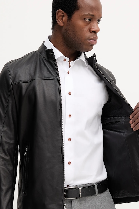 Michael Kors kurtka skórzana CB98CF17KS