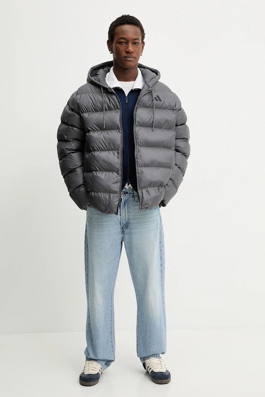 adidas kurtka Essentials Climawarm JM8399 szary AW25