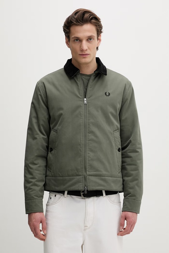 Fred Perry kurtka bez kaptura zielony J8535