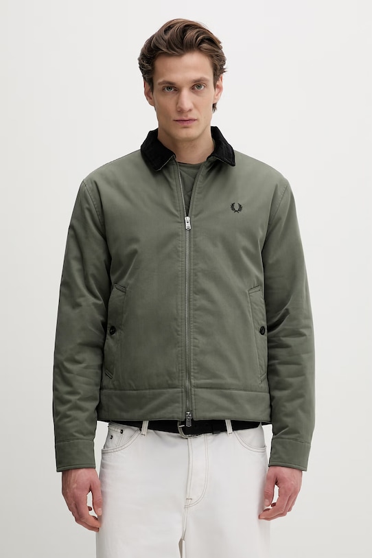 Fred Perry kurtka bez kaptura zielony J8535