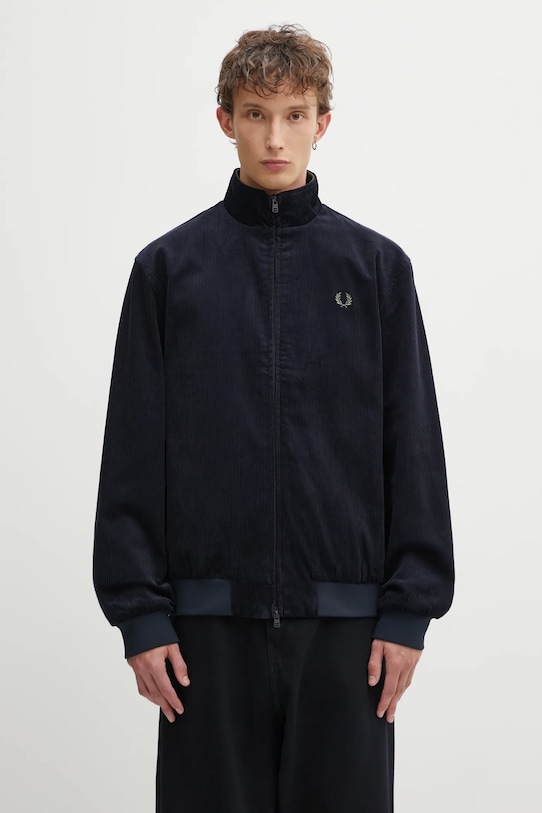 Fred Perry kurtka sztruksowa pozostałe granatowy J8546