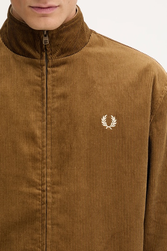 Вельветова куртка Fred Perry зелений J8546