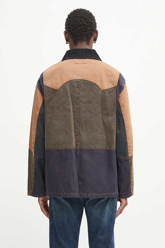 Odzież Andersson Bell kurtka Patchwork Washed awa716m brązowy