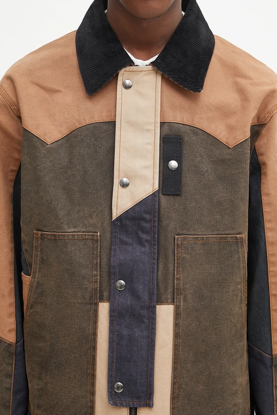 Andersson Bell kurtka Patchwork Washed brązowy awa716m
