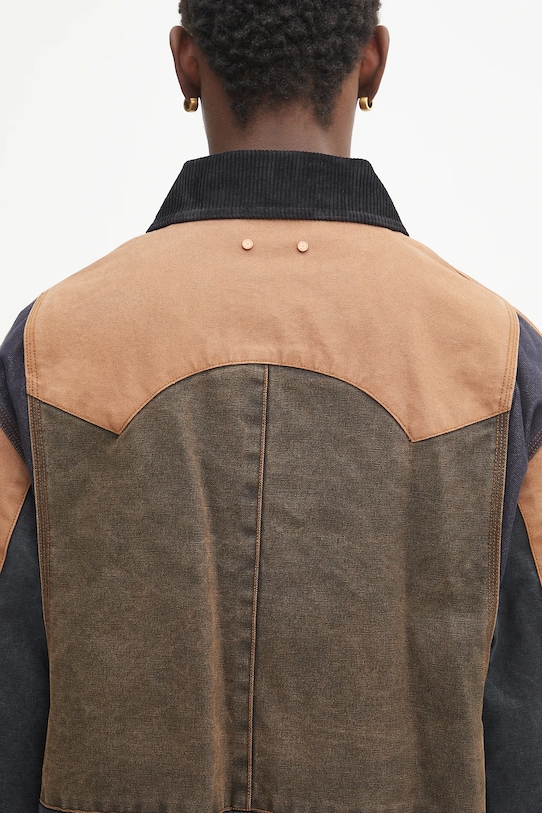 Яке Andersson Bell Patchwork Washed awa716m кафяв