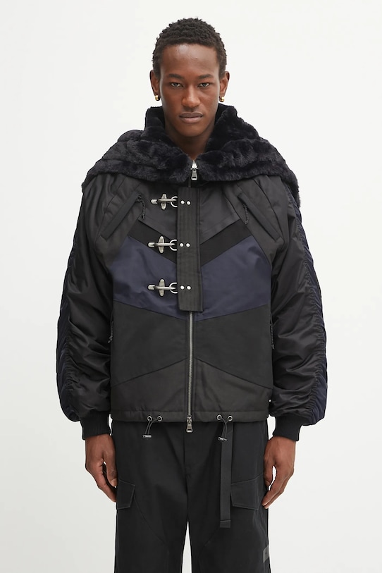 Bavlněná bunda Andersson Bell Norwegian N2B černá awa690u