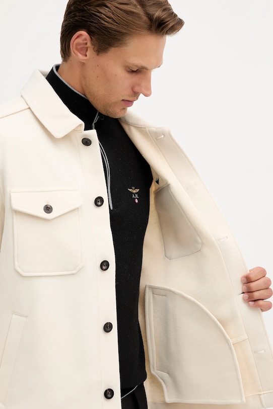 Σακάκι πουκάμισο από μείγμα μαλλιού Aeronautica Militare AC0035UL00902