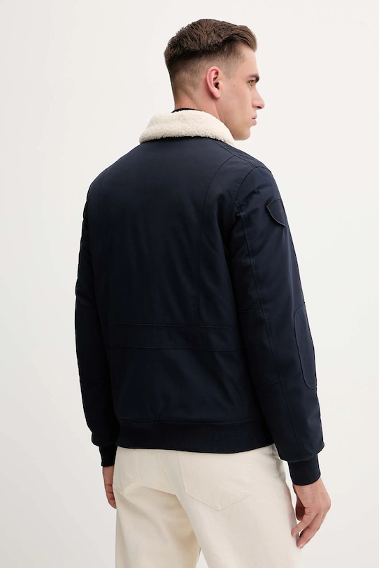 Odzież Aeronautica Militare kurtka AB3024UCT03151 granatowy