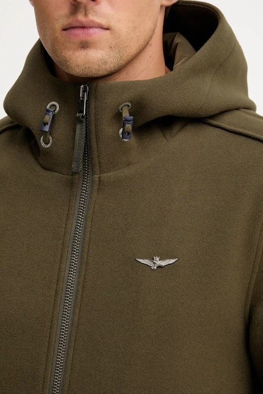 Vlněná bunda Aeronautica Militare AM1381UL00902 zelená