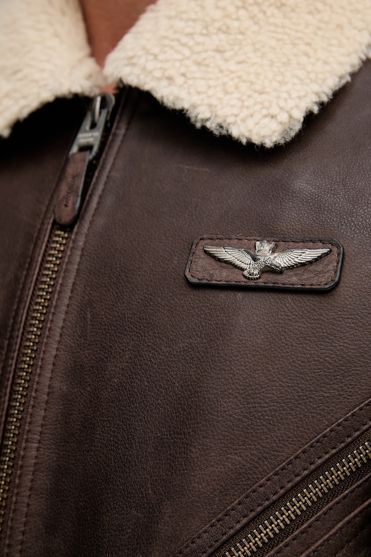 Kožená bunda Aeronautica Militare PN0960UPL00304