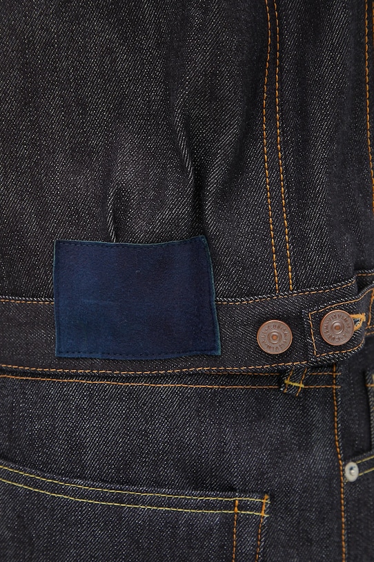 Visvim kurtka jeansowa ss 101x jkt 125105006001 granatowy