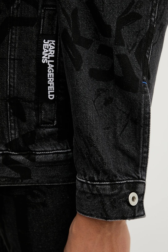 Rifľová bunda Karl Lagerfeld Jeans A4M14013 čierna