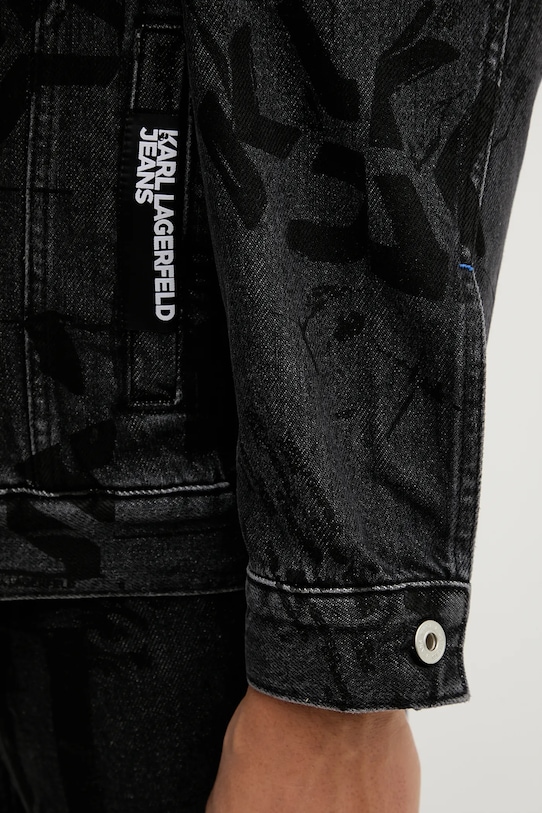 Džínová bunda Karl Lagerfeld Jeans A4M14013 černá