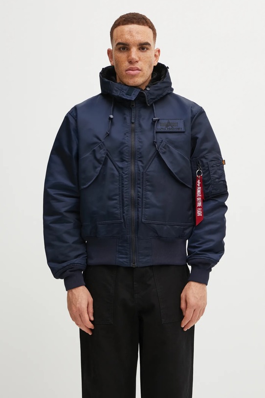 Alpha Industries kurtka 45/P Hooded Custom granatowy 113145